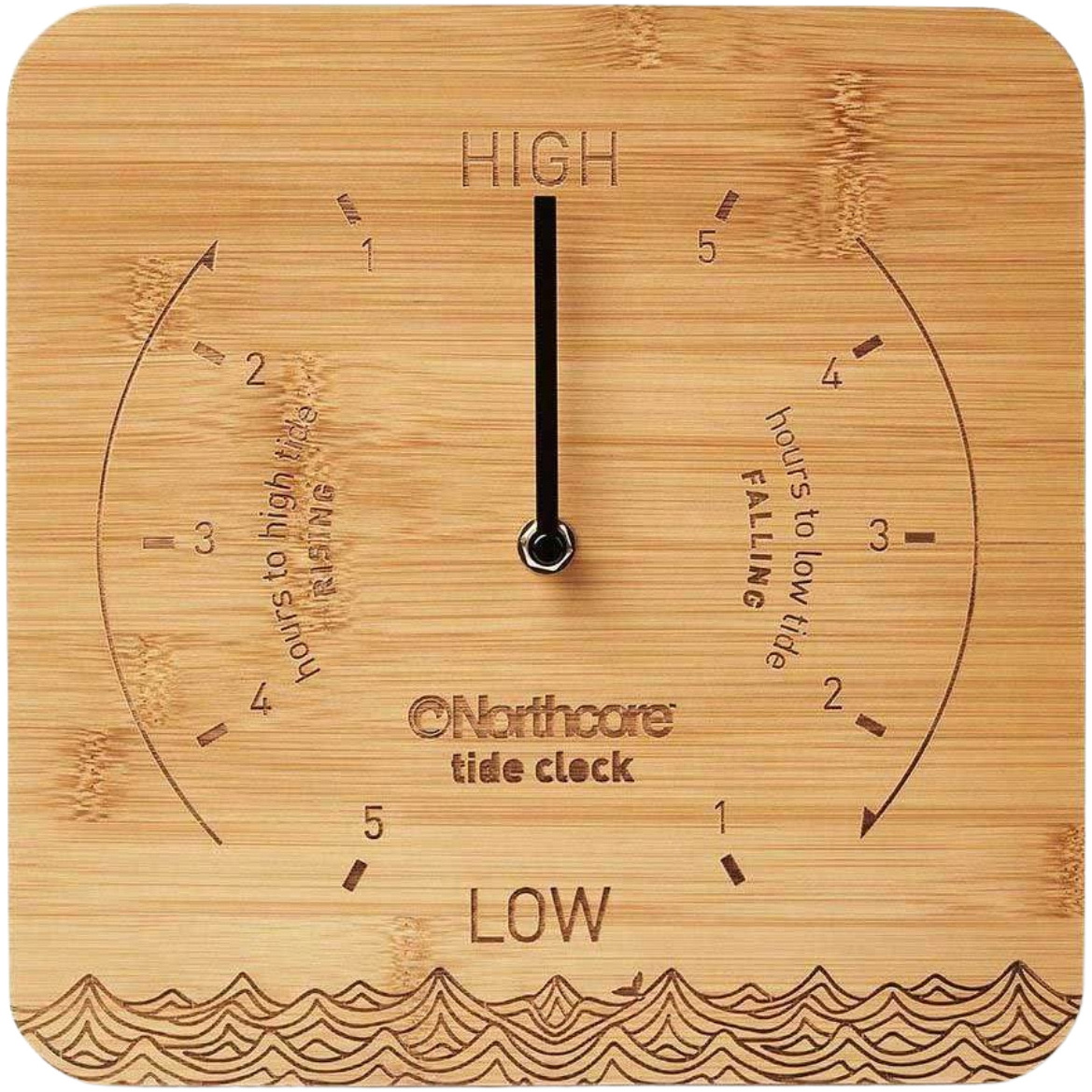 2026 Horloge De Marée En Bambou Sur Le Bureau Northcore Noco88